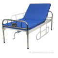 manual satu tempat tidur rumah sakit stainless steel fungsional